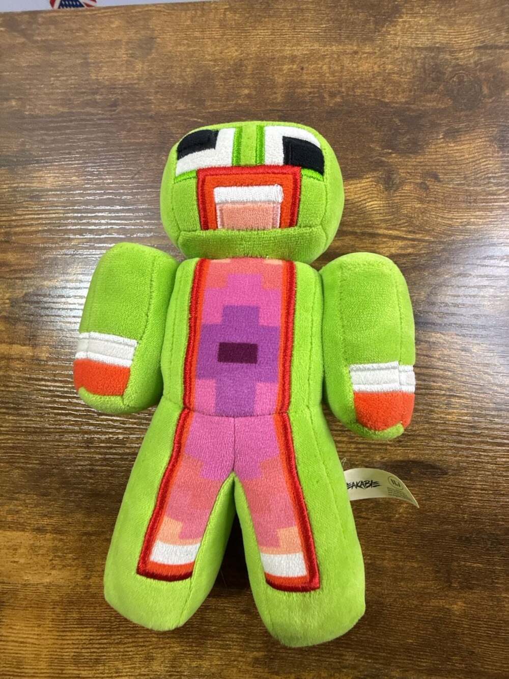 Unspeakable Minecraft-Style Green Plush Toy